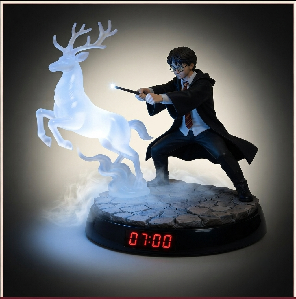 Harry Potter Patronus Alarm Clock | Wizardry Clocks