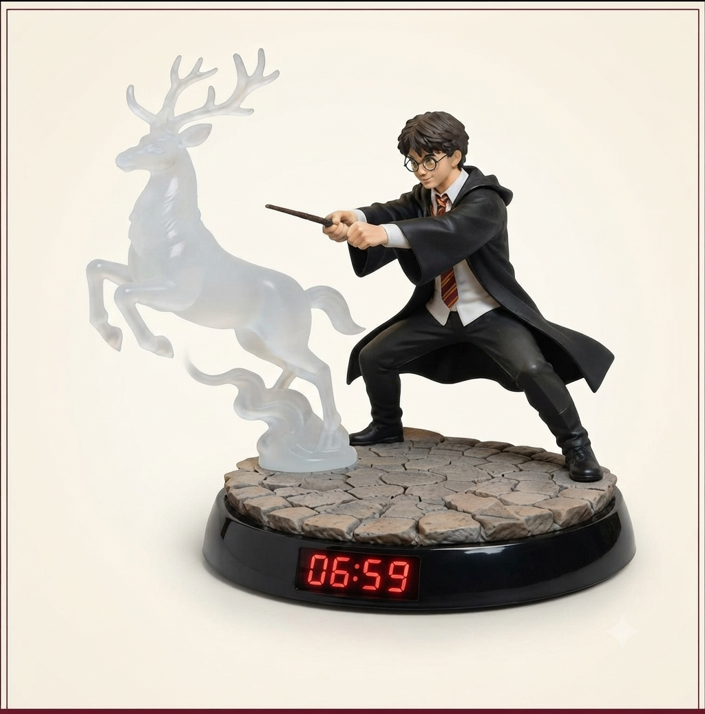Harry Potter Patronus Alarm Clock | Wizardry Clocks